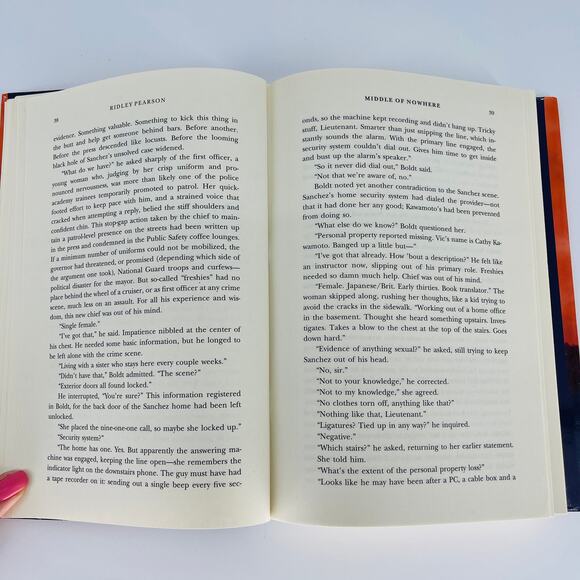 Middle of Nowhere novel, hardcover book by Ridley Pearson - Good Used Condition - Picture 9 of 12